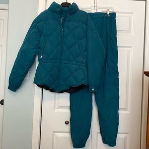 Roffe ski suit - quilted puffer jacket and lined ski pants